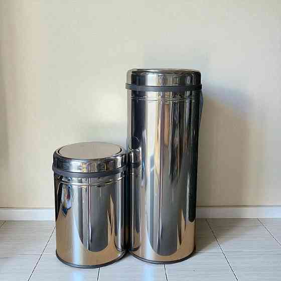 Ведро из нержавеющей стали, с поворотной крышкой, глянец,27 л (0134) Киев