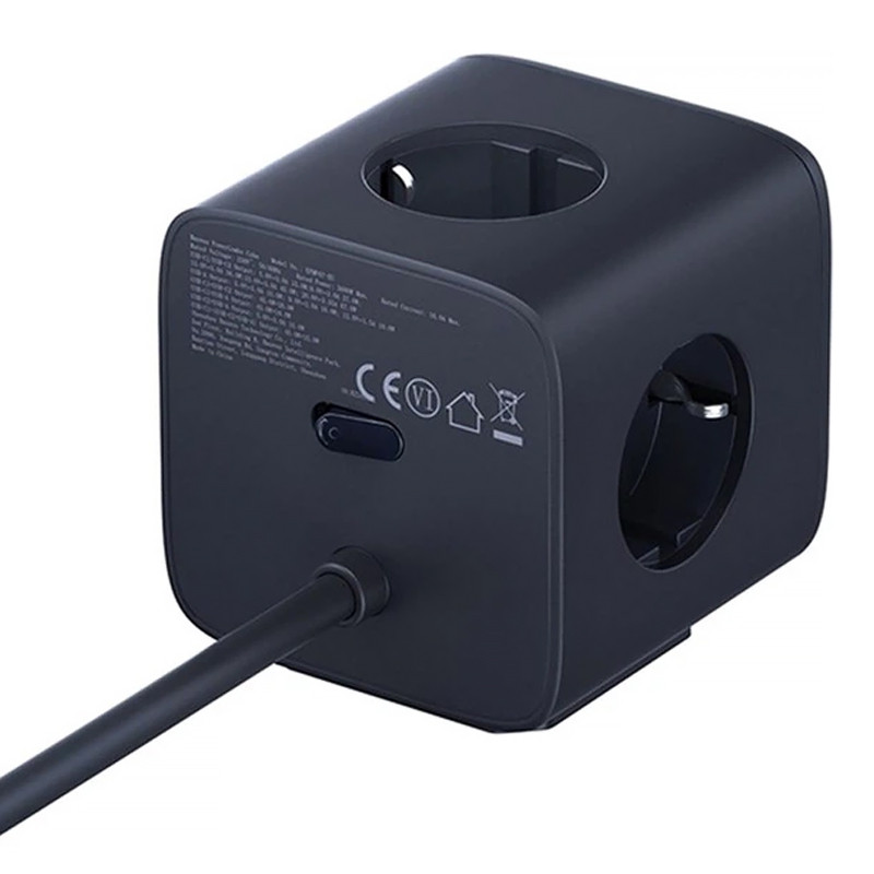 Удлинитель Baseus EnerFill FA11 PD67W+QC3.0 (1USB-A/2C/2Socket) (1.5m) (EFMF67) Херсон - зображення 4