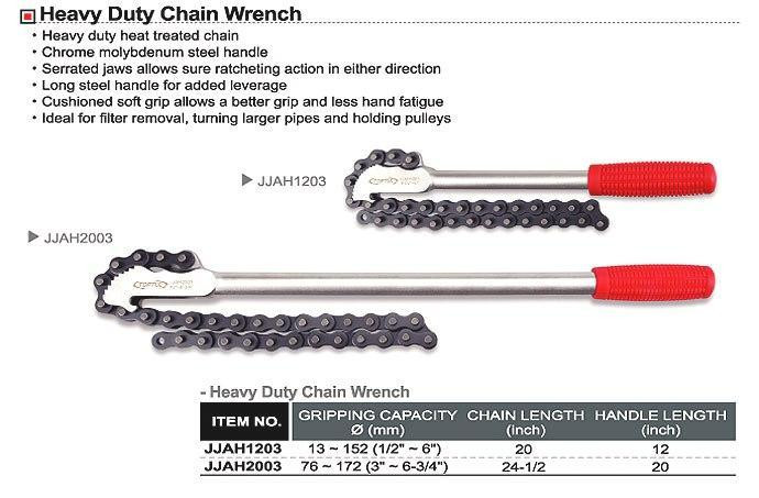 Ключ для масляного фильтра цепной 76-172 мм TOPTUL JJAH2003 Харків - зображення 2