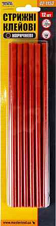 Стержни клеевые MASTERTOOL 7.2х200 мм 12 шт коричневые 42-1153 Харків