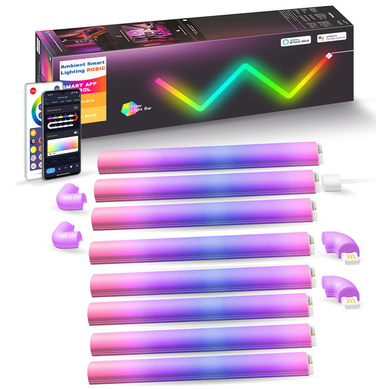 Настенный светильник Lines SAL-013B Bluetooth USB interface with app (8+4 pcs) Херсон - зображення 1