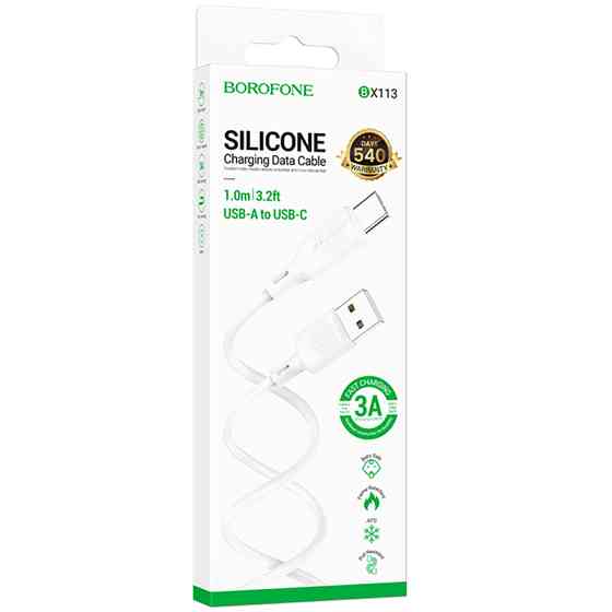 Дата кабель Borofone BX113 Lenny USB to Type-C 3A (1m) Херсон