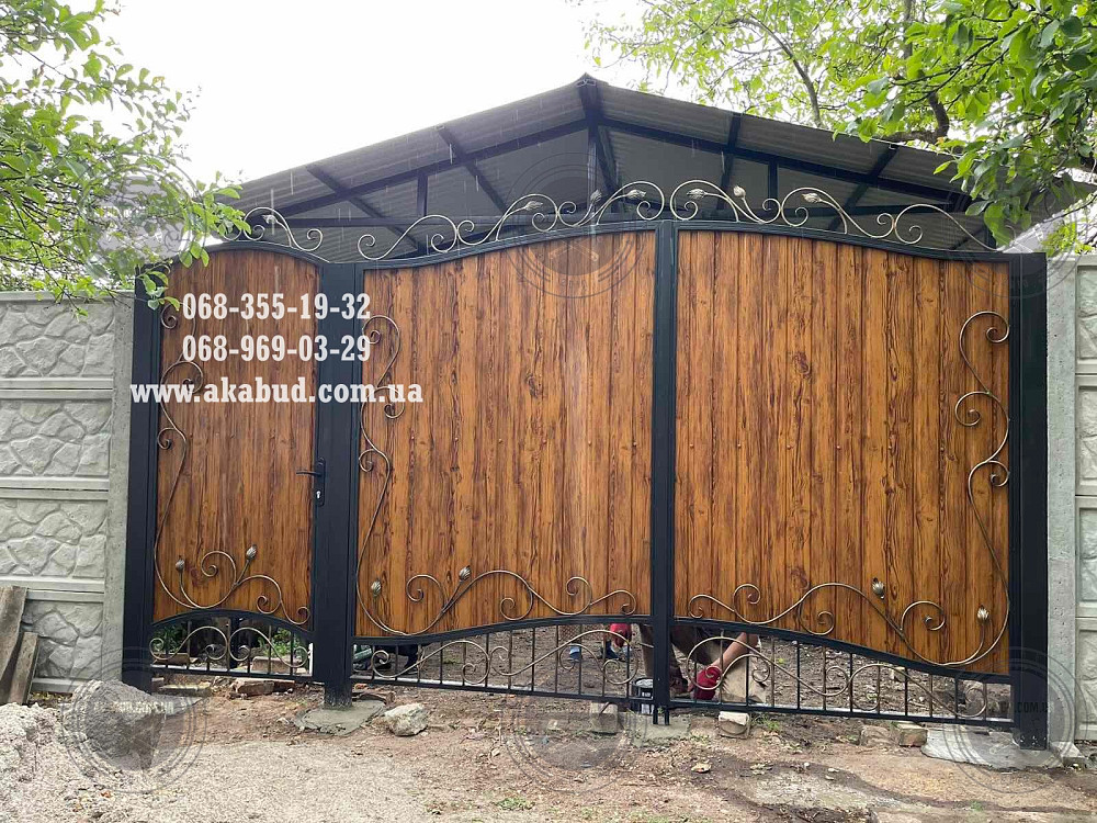 Ворота розпашні, ворота відкатні, навіси, балкони, паркани Кривий Ріг - зображення 1