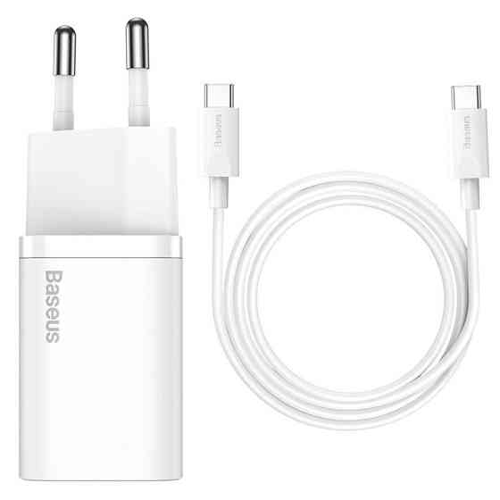 СЗУ Baseus Super Si Quick Charger PD25W (1USB-C) + кабель Type-C to Type-C (TZCCSUP-L) Херсон