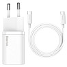 СЗУ Baseus Super Si Quick Charger PD25W (1USB-C) + кабель Type-C to Type-C (TZCCSUP-L) Херсон