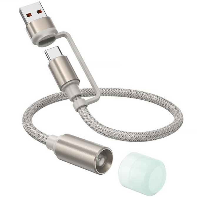 Кабель-светильник Hoco UA38C USB/Type-C to LED (0.3m) Херсон - зображення 3