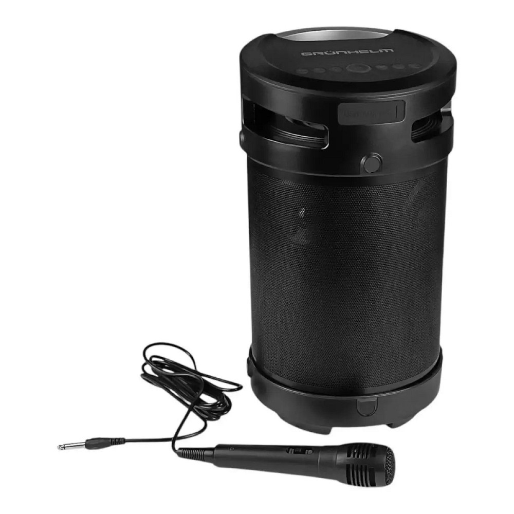 Портативная колонка Grunhelm GW-481M-BL 74 Вт черная Київ - зображення 2