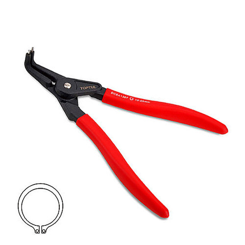 Круглогубцы для снятия стопорных колец 9" (разжим загнутые) усиленные TOPTUL DCBA1309 Харьков - изображение 1