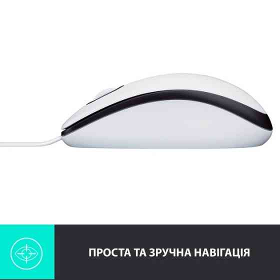 Мышь компьютерная проводная Logitech M100 White L910-006764 белая Киев