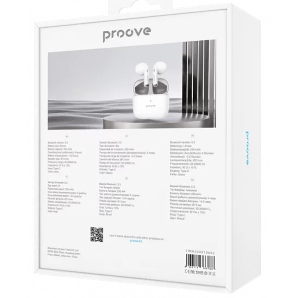 Bluetooth-гарнітура Proove Mainstream TWS APP White (TWMS0001AP02) (Код товару:41624) Харьков - изображение 7