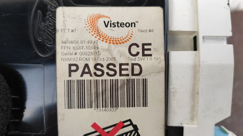 Панель приборов (спидометр) Ford Fusion 1.6 tdci 2002-2012 (6S6T-10849-CE) Ковель - изображение 2