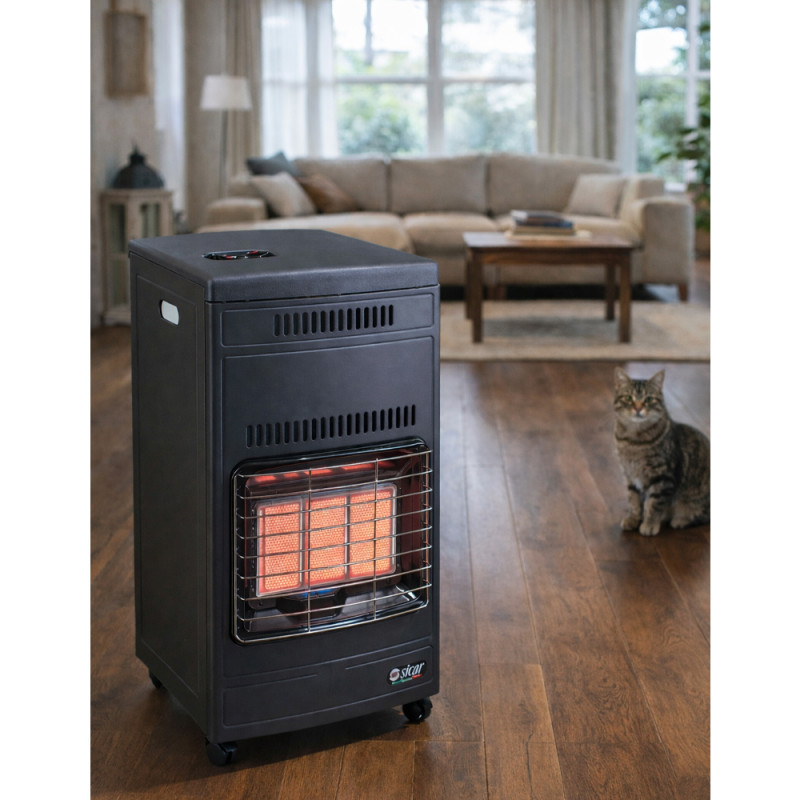 Обогреватель газовый инфракрасный, mod. Euro 90, 4,2 кВт, до 80 м2, пьезоподжиг, 3 режима, датчик CO Київ - зображення 3