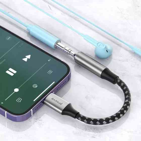 Адаптер Proove SoundMesh Lightning to 3.5 mm Gray (ACSM00005101) Харьков