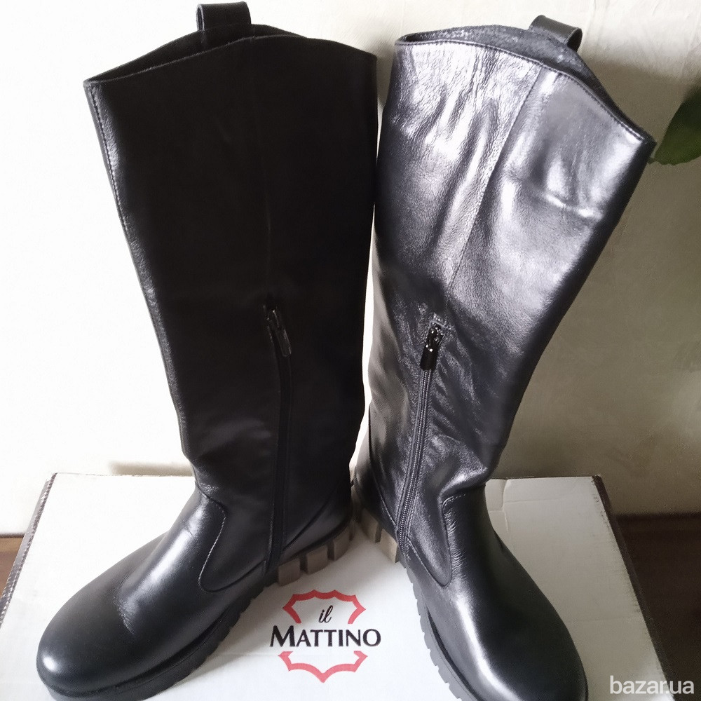 Кожаные сапоги деми и зима. патент италия Київ - зображення 4
