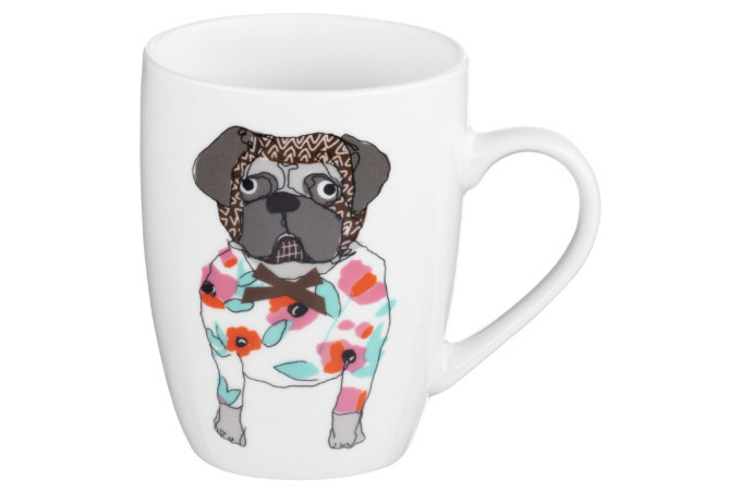 Кружка Ardesto Pug AR-3403 330 мл біла Киев - изображение 1