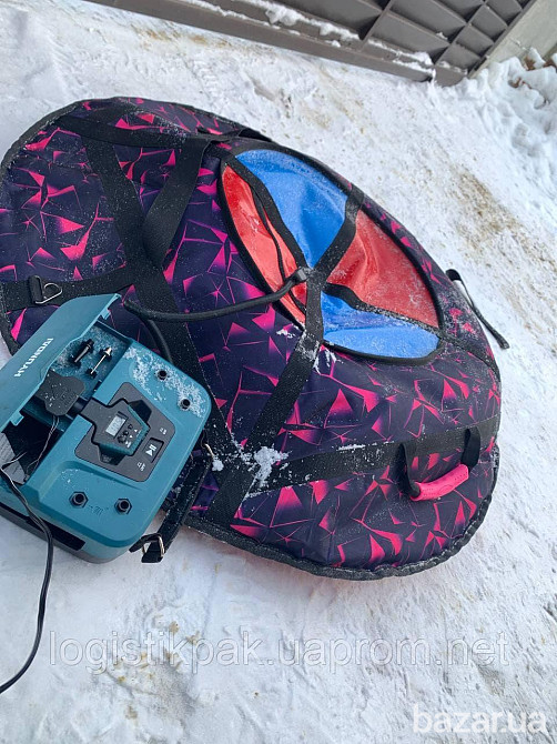 Надувные санки ( ватрушка) тюбинг 100 см "Синий лед" (Оксфорд) Харків - зображення 4