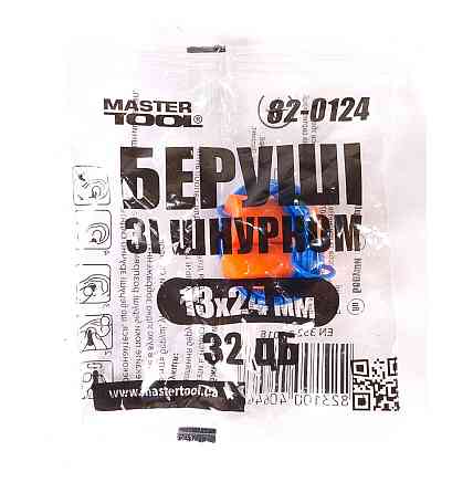 Беруши со шнурком MASTERTOOL 13х24 мм III-EN 352-1 32 dB 82-0124 Харків