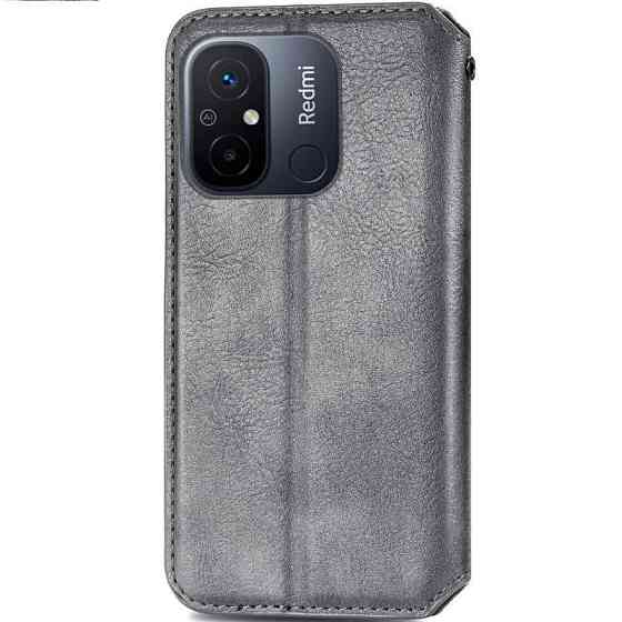 Кожаный чехол-книжка GETMAN Cubic (PU) для Xiaomi Redmi 12C Херсон