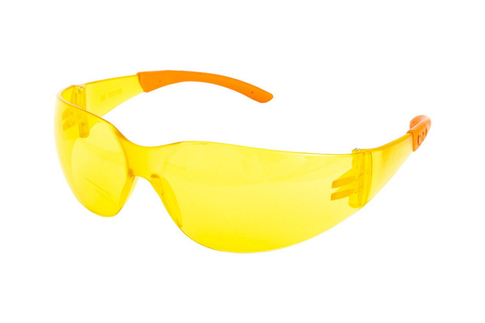 Очки открытые MASTERTOOL GTS боковая защита мягкие заушники желтые 82-0058 Харків - зображення 1