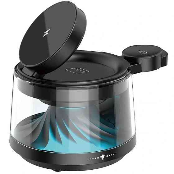 БЗУ WIWU Wi-W039 Flow 5in1 wireless charger with Speaker & Night Light 15W Херсон