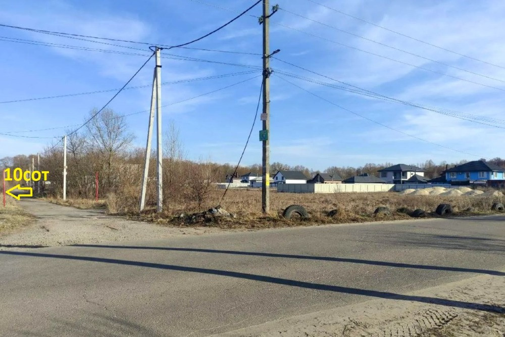 Княжичі. Продам 10сот під забудову, двохфасадна, асфальт, комунікації Бровары - изображение 2