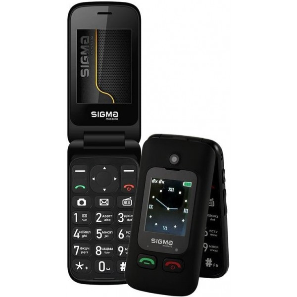 Телефон Sigma Comfort 50 Shell Type-C Dual Sim Black Харків - зображення 4