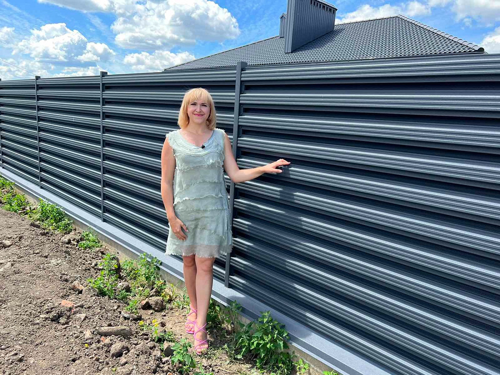 Паркан з металевих штахет Ивано-Франковск - изображение 8