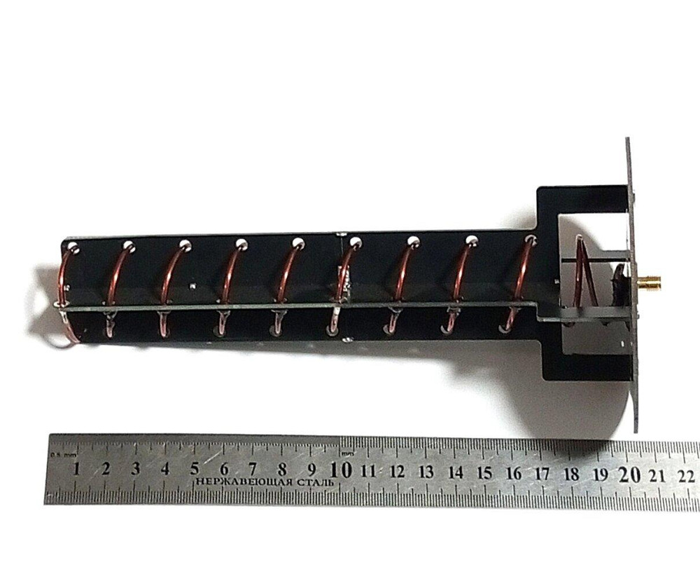 Антенна спиральная 2105-3070MHz 15.2dB, до 80W, направленная RHCP, 10 витков, SMA-female (гнездо) Днепр - изображение 7