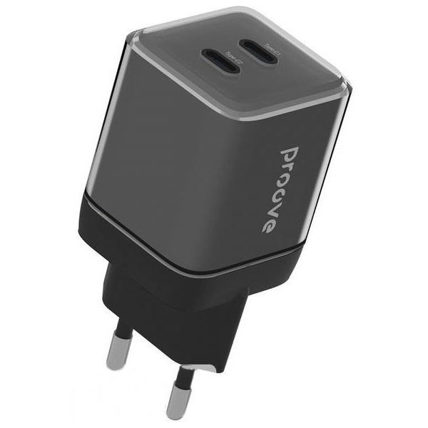 Мережевий зарядний пристрій Proove Pure GaN Max 67W (Type-C + Type-C) Black (WCPU67022201) (Код това Харьков - изображение 1