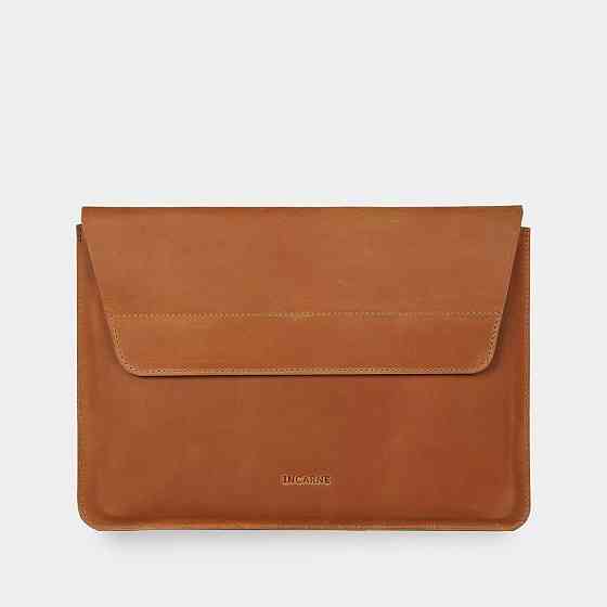 Чехол для ноутбука винтажный Incarne Line MacBook Pro 13" 2016-2025 line-cognac-vintage-pro-13 конья Київ