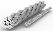 Канат стальной DIN 3071, DIN EN 12385-4, ISO 2408 КОНСТРУКЦИЯ: 18x7(1+6)+12x7(1+6)+6x7(1+6)+1о.с. 18 Киев