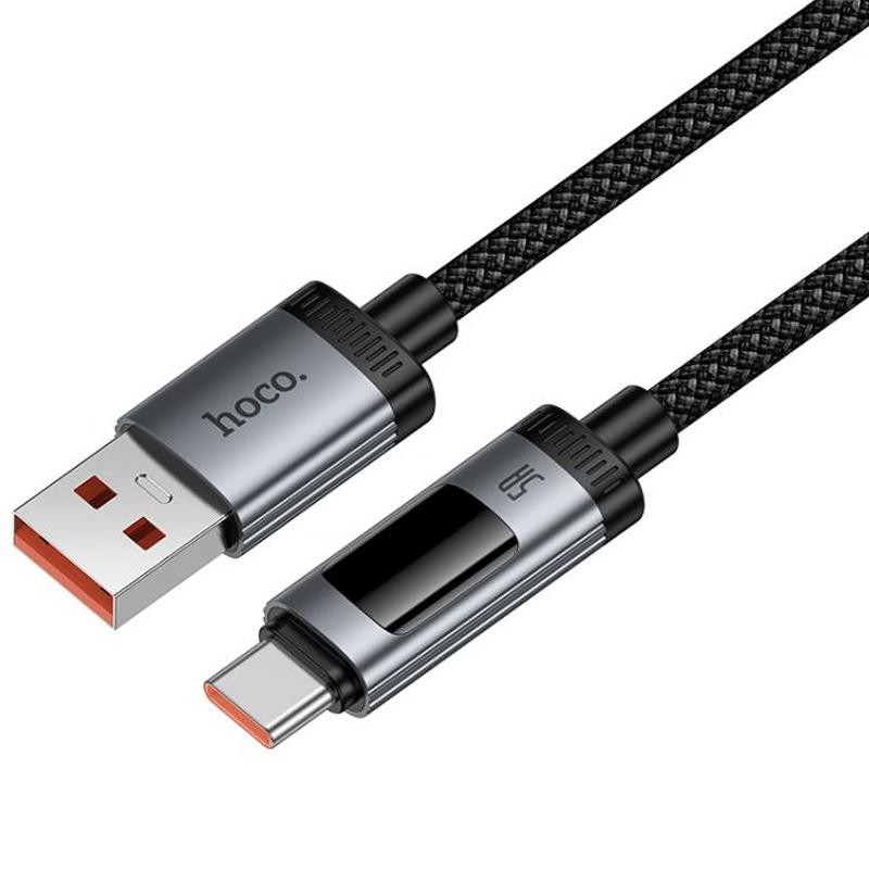 Дата кабель Hoco U148 Lord with display USB to Type-C 100W (1.2m) Херсон - изображение 3
