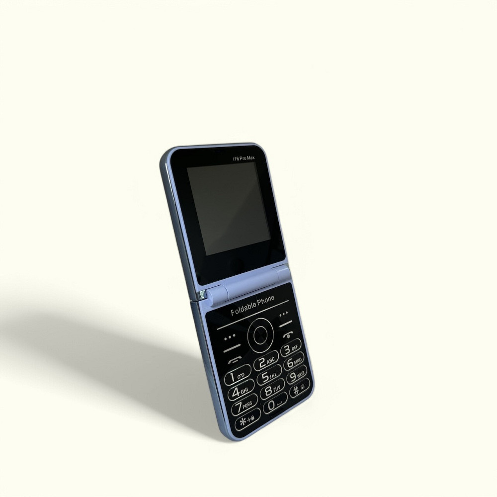 Кнопочный мобильный телефон раскладушка AIEK I16 Max на 4 сим карты Blue Киев - изображение 4