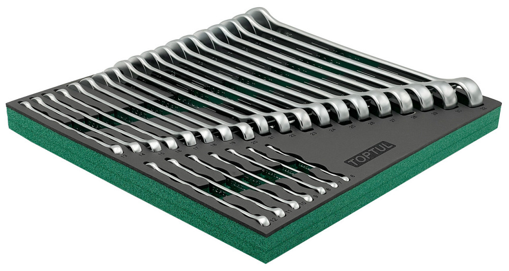 Набор ключей комбинированных 26 шт 6-32 в ложементе TOPTUL GVC2604 Харків - зображення 5