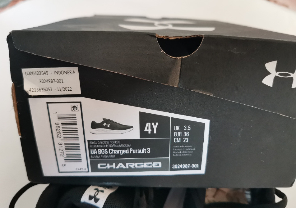 Нові оригінальні кросівки Under Armour / Розмір 36 Киев - изображение 6