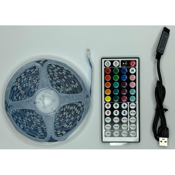 DM LED лента RGB Neon Rope 5m c пультом 5V Харків - зображення 2