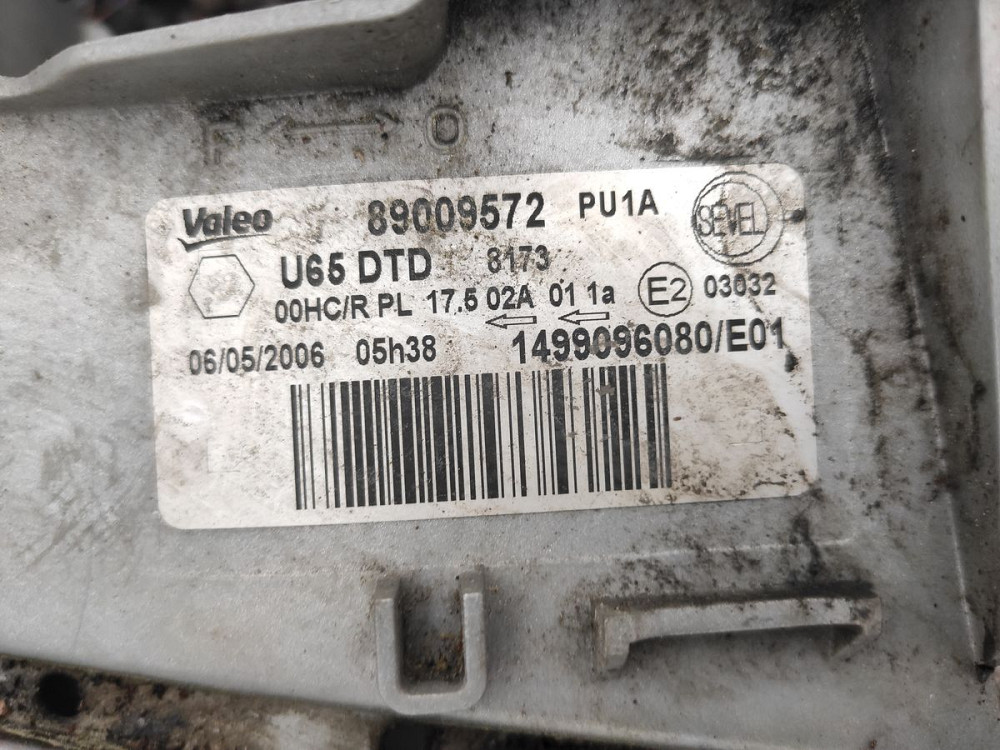 Фара правая Citroen Jumpy 2004-2006 Ковель - зображення 3