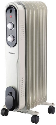 Обогреватель масляный Aurora 051AU 1500 Вт белый Київ - зображення 1