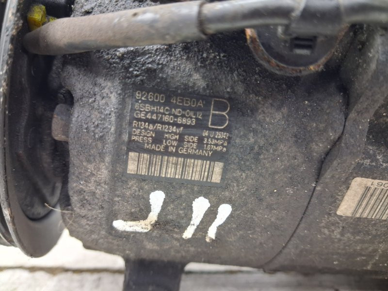 Компрессор кондиционера Nissan Qashqai 2013-2022 926004EB0A (Арт. 64987) Киев - изображение 7