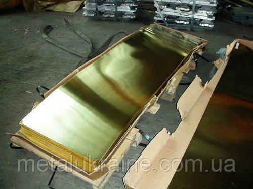 Лист латунный 1,5х600х1500 мм мягкий Київ - зображення 1