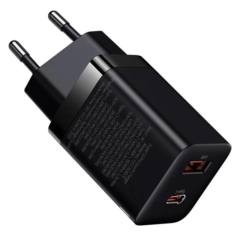СЗУ Baseus Super Si Pro Quick Charger 30W (1USB-A/1C) (CCSUPP-E) Херсон - зображення 3