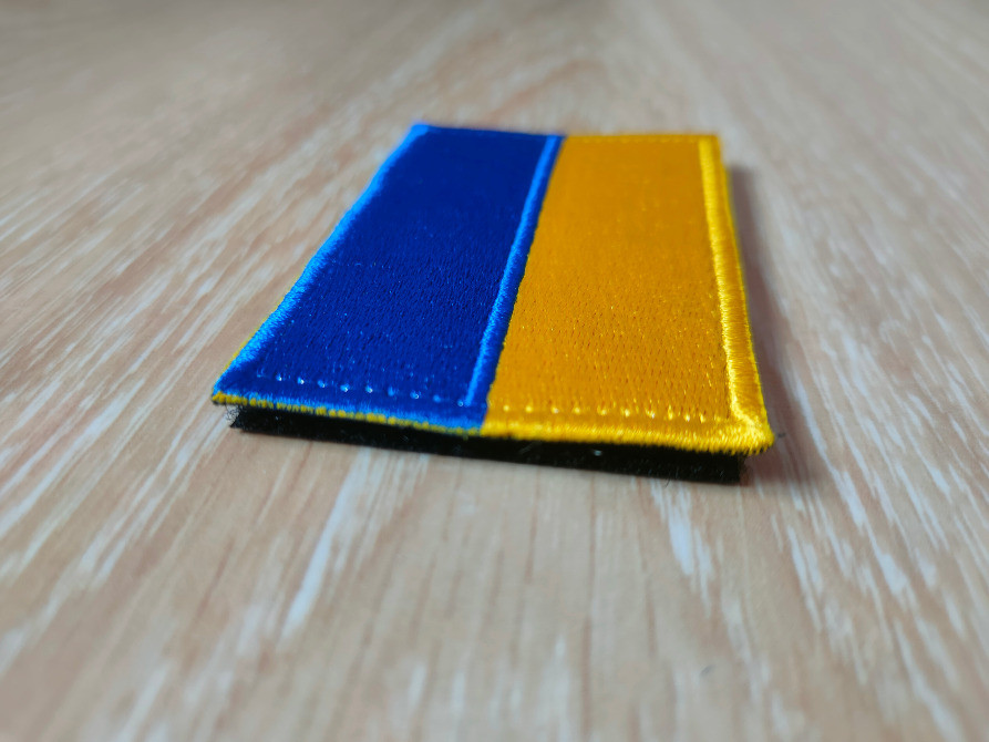 Нашивка на одежду Флаг Украины на липучке Київ - зображення 4