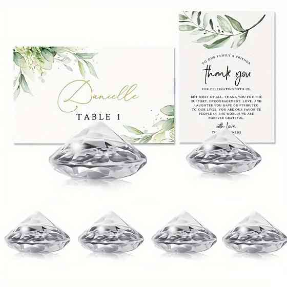 Подставка для меню, посадочной карточки или ценников Кристаллы Leeseph 6шт Одеса