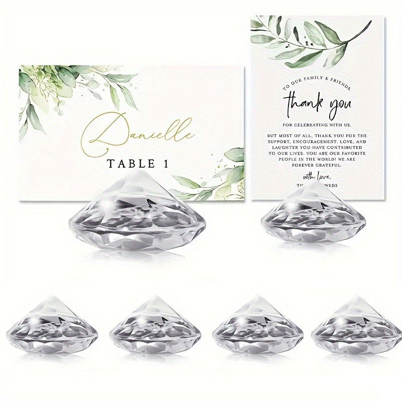 Подставка для меню, посадочной карточки или ценников Кристаллы Leeseph 6шт Одесса - изображение 1