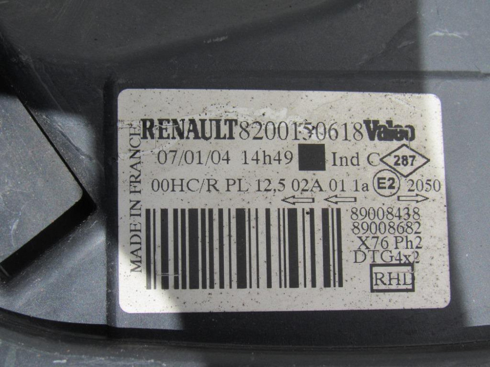 Фара правая Renault Kangoo 2003-2007 Ковель - зображення 3