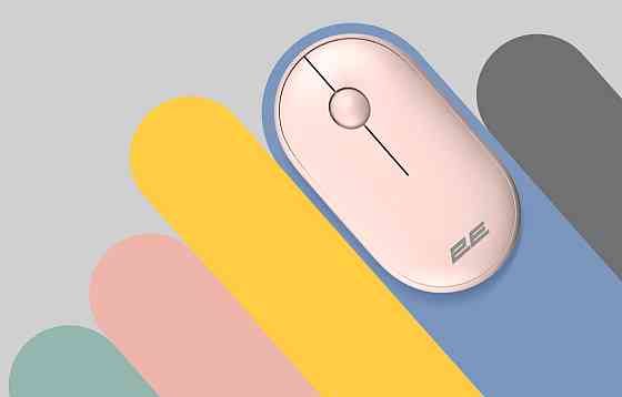 Мышь компьютерная безпроводная 2Е Silent WL BT Mallow pink 2E-MF300WPN розовая Київ