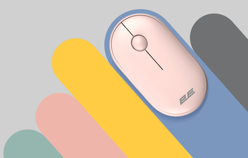 Мышь компьютерная безпроводная 2Е Silent WL BT Mallow pink 2E-MF300WPN розовая Київ - зображення 2