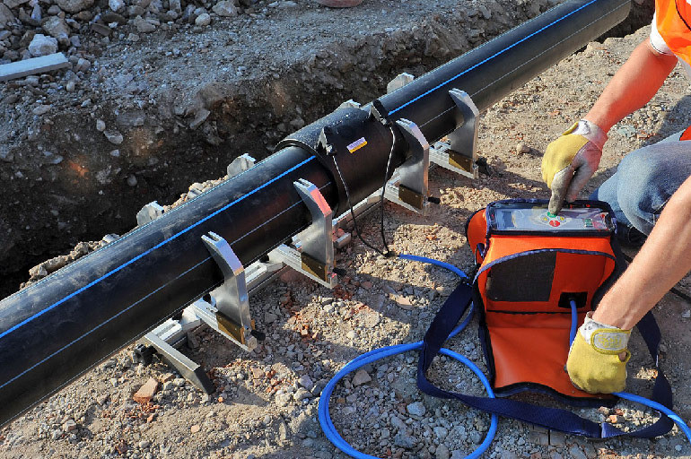 Труба ПЕ100 SDR17 - 200х11,9 відрізки по 6 метрів тиск 10 атмосфер Київ - зображення 1