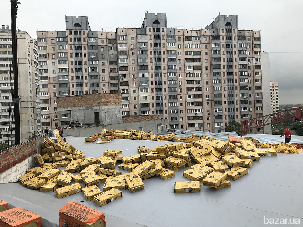 Кровля и Гидроизоляция ПВХ-ТПО-мембрана, монтаж. Київ - зображення 1