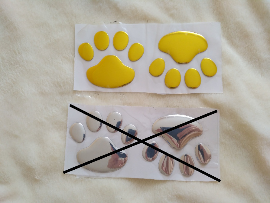 Наклейка на авто Наклейка на авто Следы Золото Борисполь - изображение 1